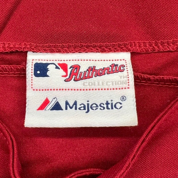 Majestic Arizona Diamondbacks Jersey Mens 2XL Red Button Up Authentic Collection - Picture 7 of 13